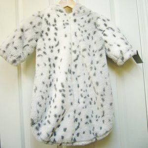 Manhattan Kids Baby Bundler Faux Fur Snow Leopard